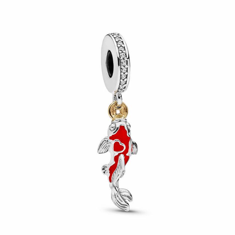 Pandora Australia Good Fortune Carp Charm - Two Tone | UPOHXJ078